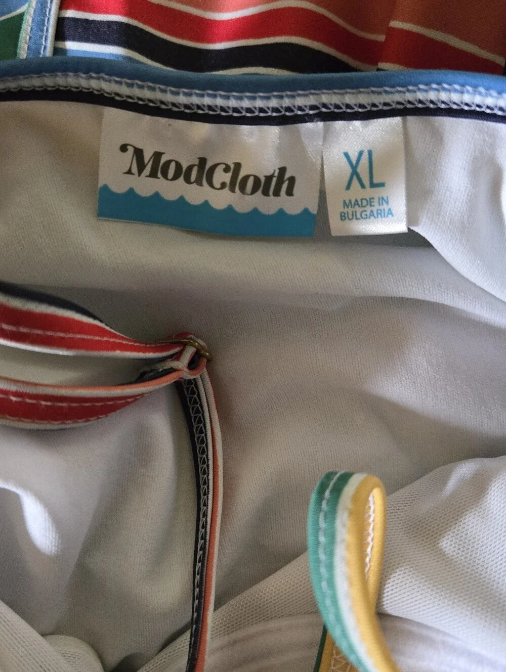 Modcloth The Pippa One-Piece Swimsuit size XL rainbow